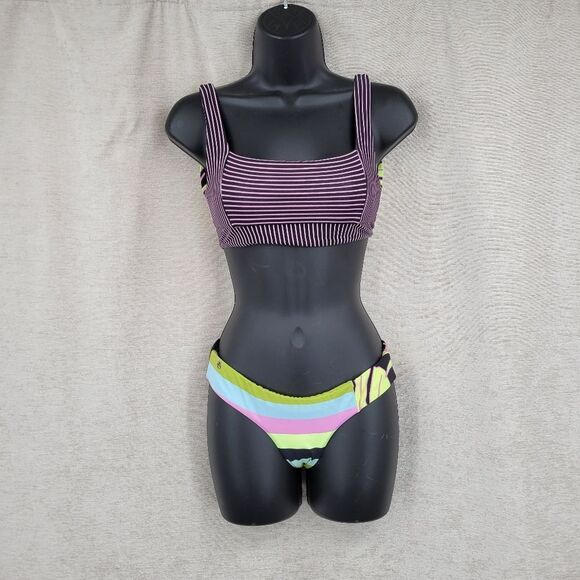 MAAJINAYA TABBY REVERSIBLE BRALETTE BIKINI ARTEMIS BLACK STRIPE